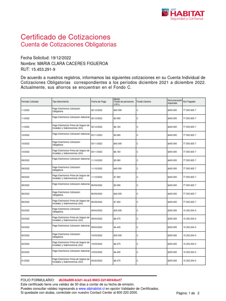 Certificado afp habitat pdf servicios financieros sector privado