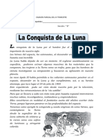 Ficha La Conquista de La Luna para Cuarto de Primaria