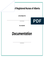 Documentation Certificate