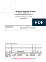 1.3 Documentos de La Calidad Seguimiento A Proyectos (ABRIL 2013)