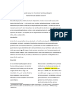 La Educación Sexual en El Contexto Familiar y Educativo (Articulo)