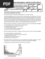 Prova Bimestral de Geografia - 8° Ano - 1 Bimestre 2011