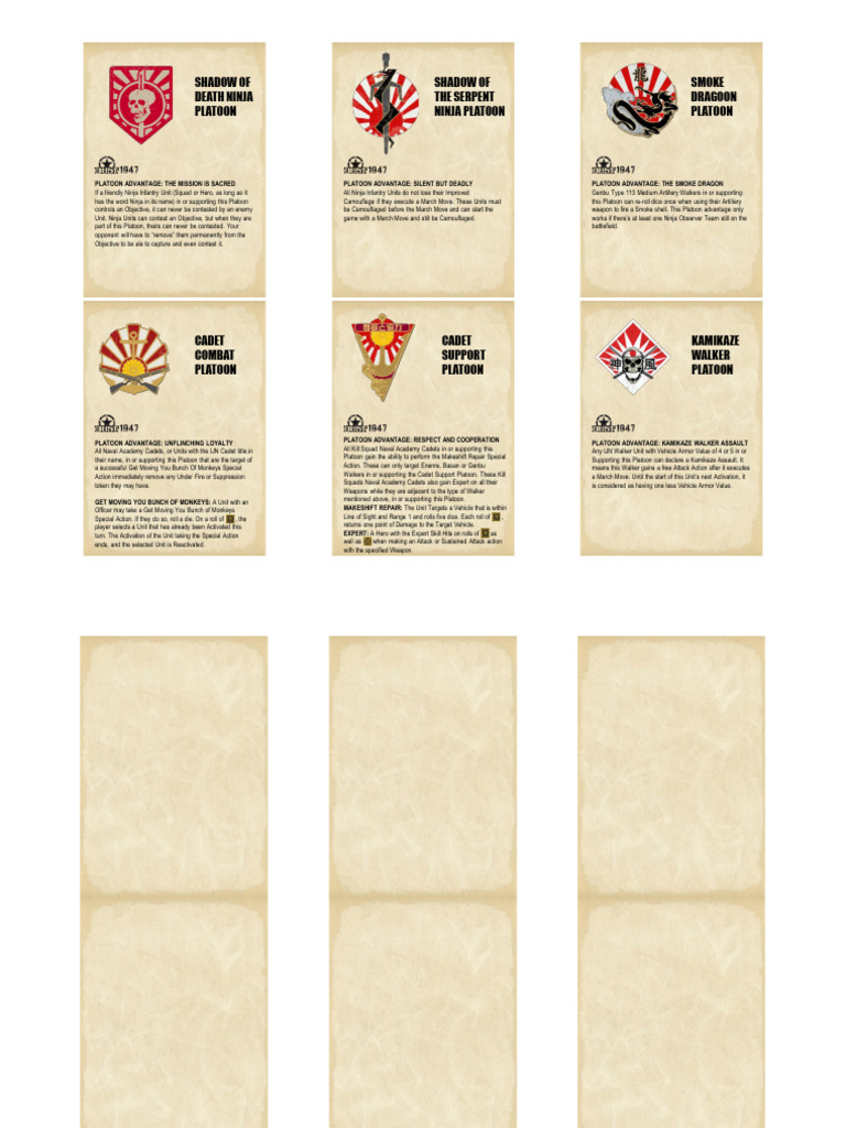 Ninja Platoon Advantages Explained | PDF | Platoon | Infantry