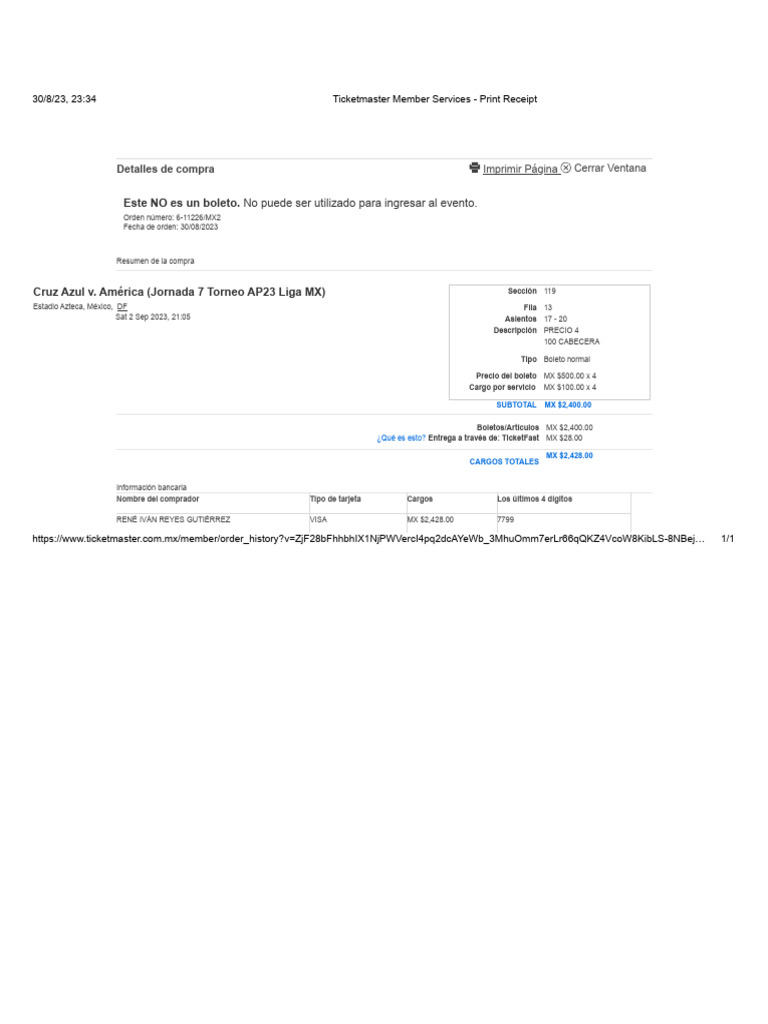 Ticketmaster member services print receipt pdf asociaci n