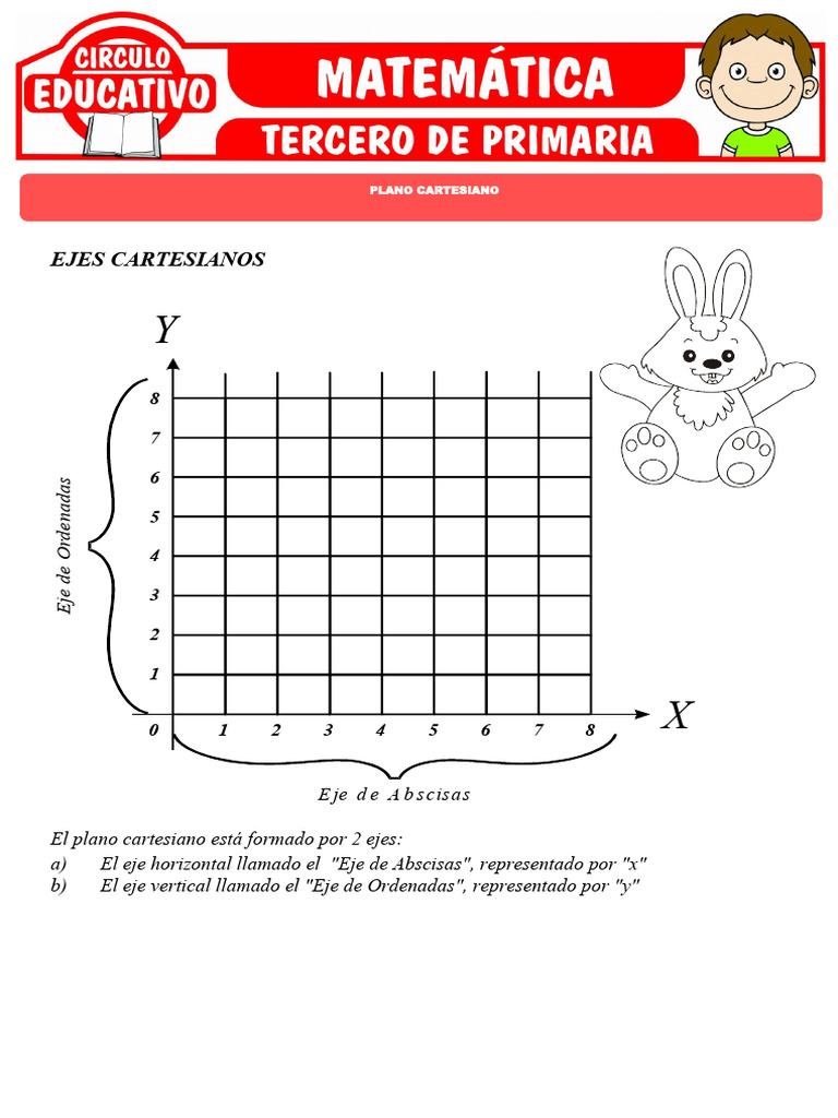 Plano Cartesiano para Tercero de Primaria | PDF | Sistema de