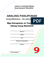 Araling Panlipunan: Mga Karapatan at Tungkulin Bilang Isang Mamimili