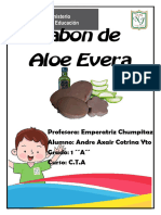 Eureka Jabon de Aloe Vera (Informacion Del Cuaderno de Campo)