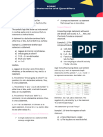 MATH 4 Logic Statements and Quantifiers Handout