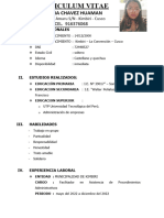 CURRICULUM VITAE Gimena Chavez