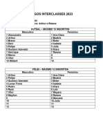 Ficha20inscricA7o83es Interclasses PDF