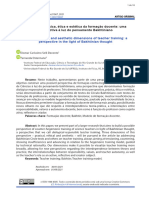 DimensÃ Es Prã¡xica, Ã© Tica e Estã© Tica Da Formaã Ã o Docente