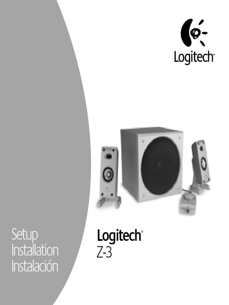 Logitech Z3 PDF Loudspeaker Electrical Connector