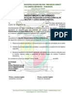 PDF Formato Consentimiento Salida Pedagogica Extracurricular 2023