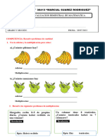 Evaluación de Matematica 5 y 6 To Grado