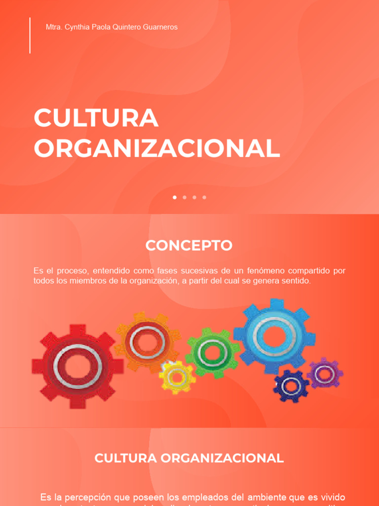 Cultura Organizacional | PDF