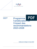 Programme Amelioration Impact Des Recommandations 2023-2028 - Mars 2023