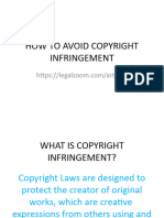 How To Avoid Copyright Infringement