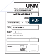 Caratula Act8 IRRACIONALES
