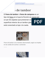 Freno de Tambor: Freno de Tambor Con El Tambor Desmontado, Según Se Emplea en Las Ruedas de Coches o Camiones