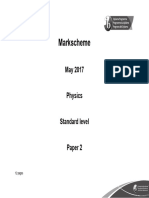 Physics Paper 2 TZ2 SL Markscheme