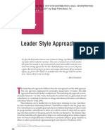 Chapter 4 Leader Style Approach