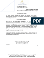 Constancia de Trabajo para Declaracicion Jurada 1