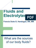 Body Fluids and Electrolytes