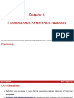 Ch4 - Fundamentals of Materials Balances
