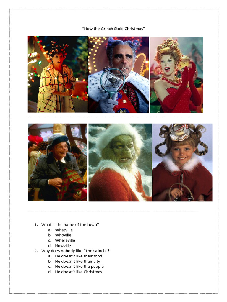 How The Grinch Stole Christmas PDF PDF