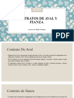 Contratos de Aval y Fianza