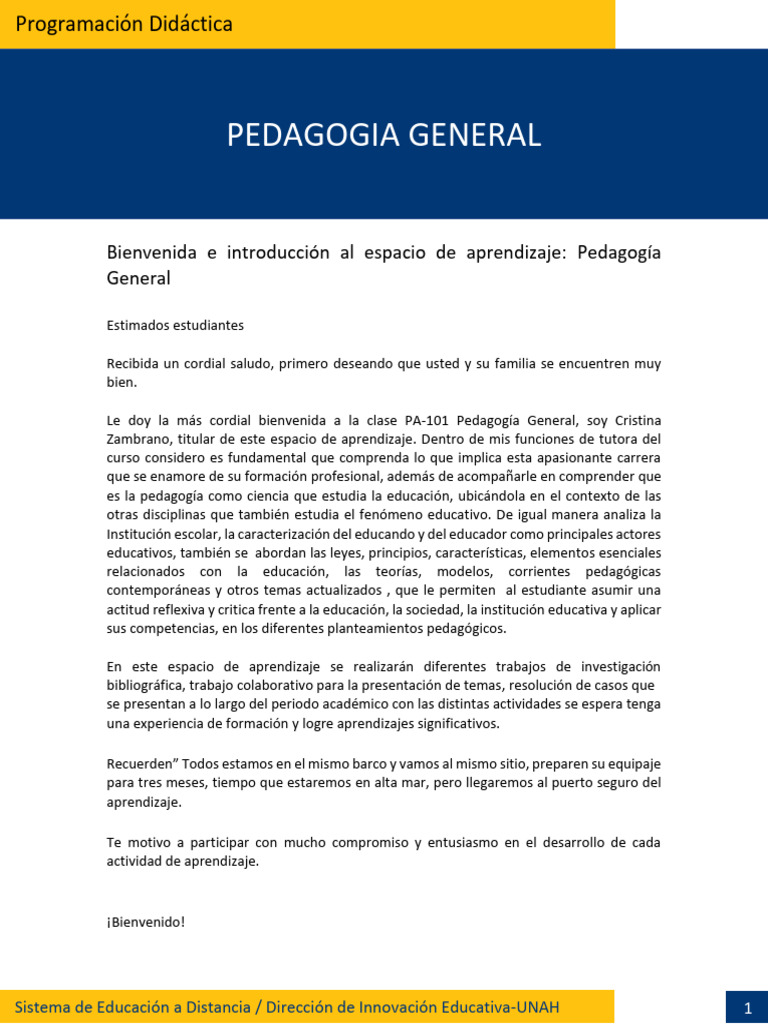 Introducción a la Pedagogía General | PDF | Evaluación | Aprendizaje