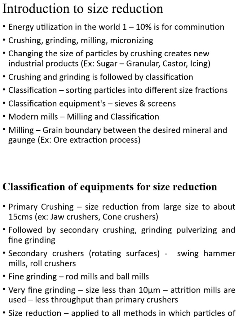 Comminution 25082023 Pdf Mill Grinding Secondary Sector Of The