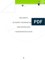 EFE-Reglamento Higiene y Seguridad para Contratistas