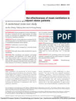 Body Position and Effectiveness of Masked Ventilation