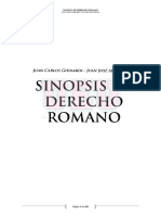 Sinopsis de Derecho Romano - Juan Carlos Ghirardi - Aporte Lucas Ueu Derecho
