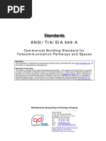 Cabling Standard - ANSI-TIA-EIA 569 A - Commercial Building Standard For Telecom Pathway and Spaces