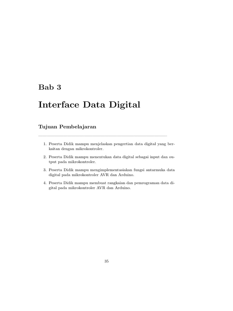Bab 3. Interface Data Digital | PDF