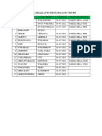 JADWAL KEGIATAN INTERVENSI LANJUT PIS