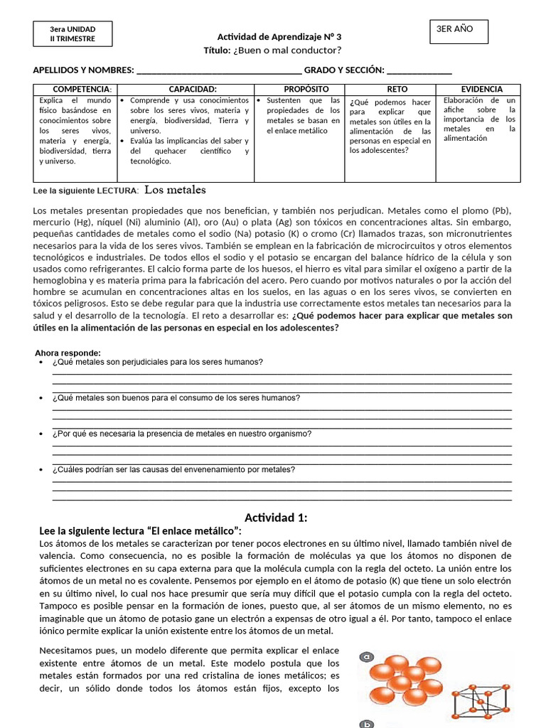 Actividad de Aprendizaje N 3 | PDF