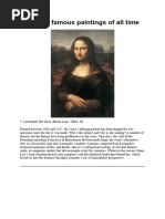 100 Most Famous Paintings in The World (Masterpieces of Art) - ATX Fine ...