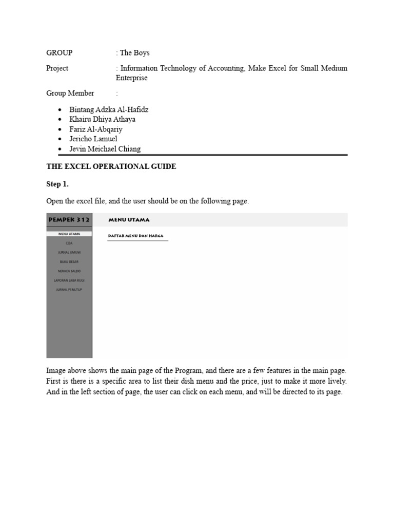 Excel Operational Guide For Accounting Cycle | PDF | Business | Computing