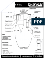 Esquema Instal. Tanque Septico Ovoide 500 L