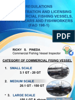Regulations On Registration and Licensing of Commercial Fishing Vessels, Fishing Gears and Fishworkers