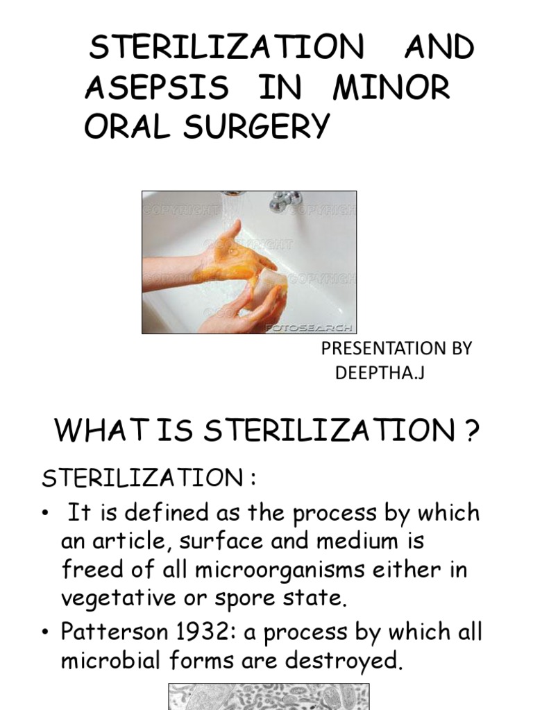 Sterilization Deeptha Sterilization (Microbiology) Disinfectant