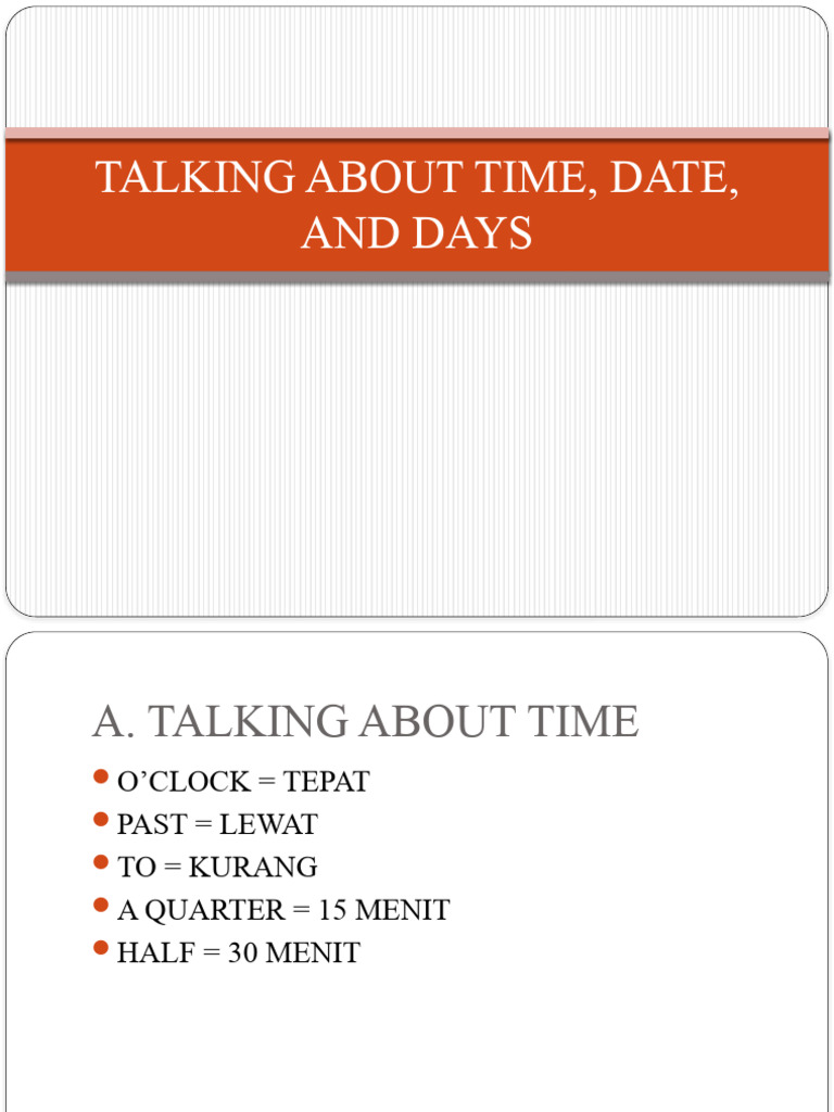 Talking About Time | PDF