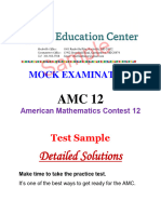 Amc 12 Mock Test Solutions 1