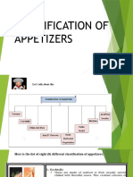 Classifications of Appetizer