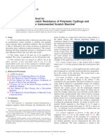 Evaluation of Scratch Resistance of Polymeric Coatings and Plastics Using An Instrumented Scratch Machine