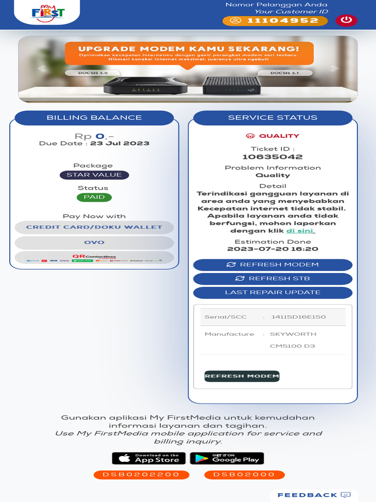 Cek First Media | PDF