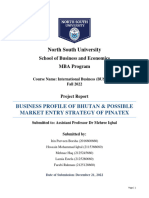BUS 685.5 - Report On Bhutan Business Profile